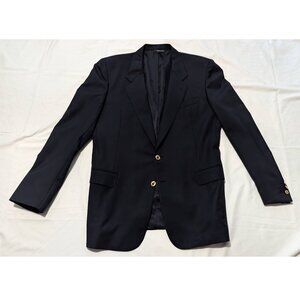 Ravazzolo Navy Blazer - 42L, 100% virgin wool, 2 button, Made in Italy
